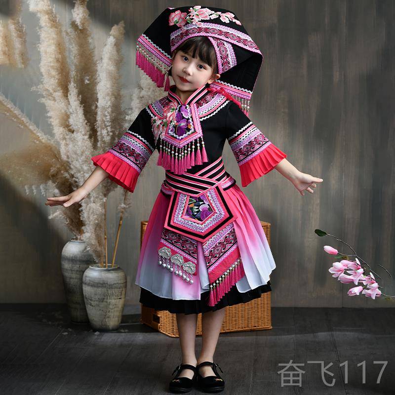 正品新款族广西壮服饰女绣传演出摄影少刺数统民族服装