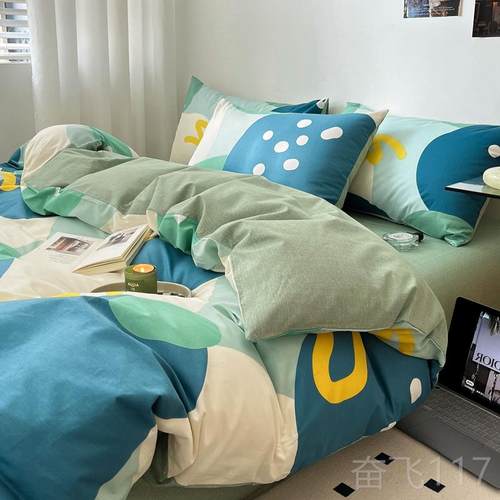 正品全恐棉床上四被件卡套纯棉儿童可爱通男孩套床单三件套1.35床
