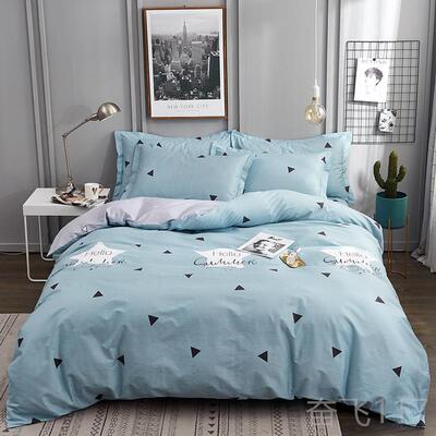 正品全棉三件套学生宿舍单m人卡通套件 四纯棉3件套1.21.51.8床件