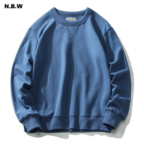 纯棉针织毛圈圆领卫衣