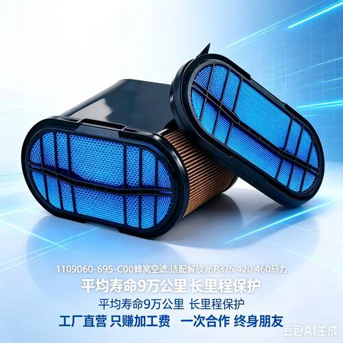 解放J6P375/420/460蜂窝空滤