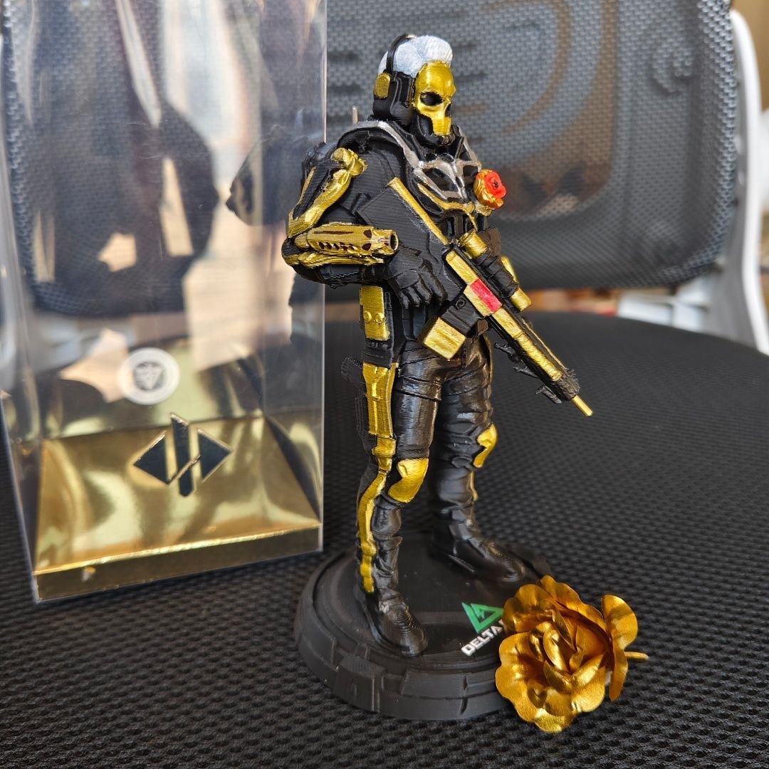 三角洲行动GTI红狼蚀金玫瑰手办立体大号模型玩具游戏周边纪念品