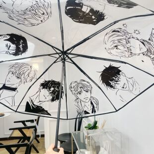 韩漫水边之夜周边痛伞崔逸景李周彬魔咒无根树漫画手绘透明雨伞