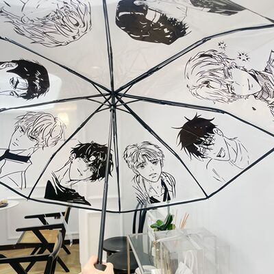 韩漫水边之夜周边痛伞崔逸景李周彬魔咒无根树漫画手绘透明雨伞