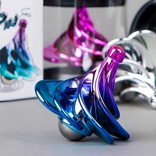 风吹动力陀螺黑科技空气微风手捻陀螺成人解压神器减压创意玩具