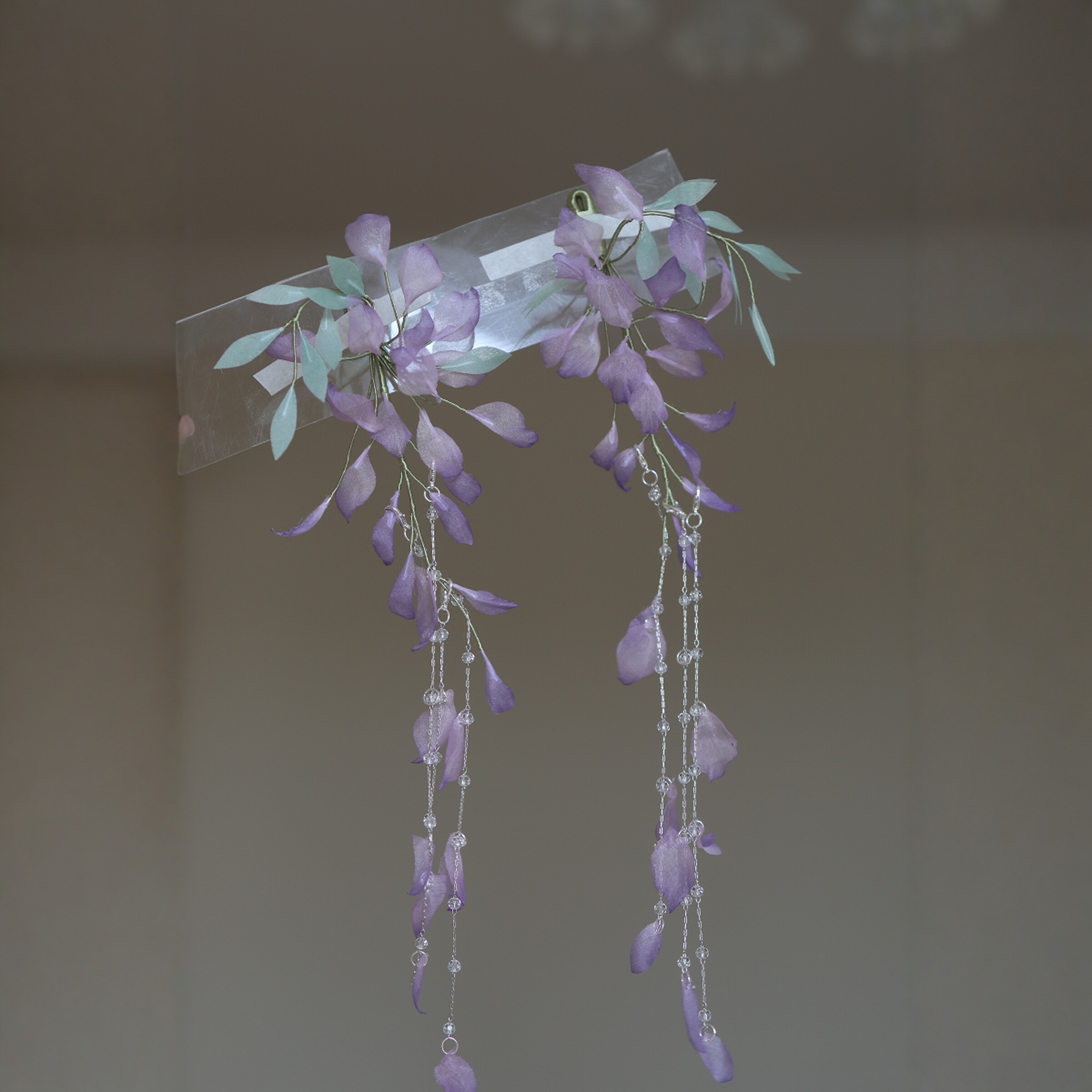 原创 藤花漫漫 真丝烫花紫藤花软杆簪花发饰汉服配饰古风饰品,饰品/流行首饰/时尚饰品新,发饰,淘宝优惠券,粉丝福利购,淘宝优惠卷