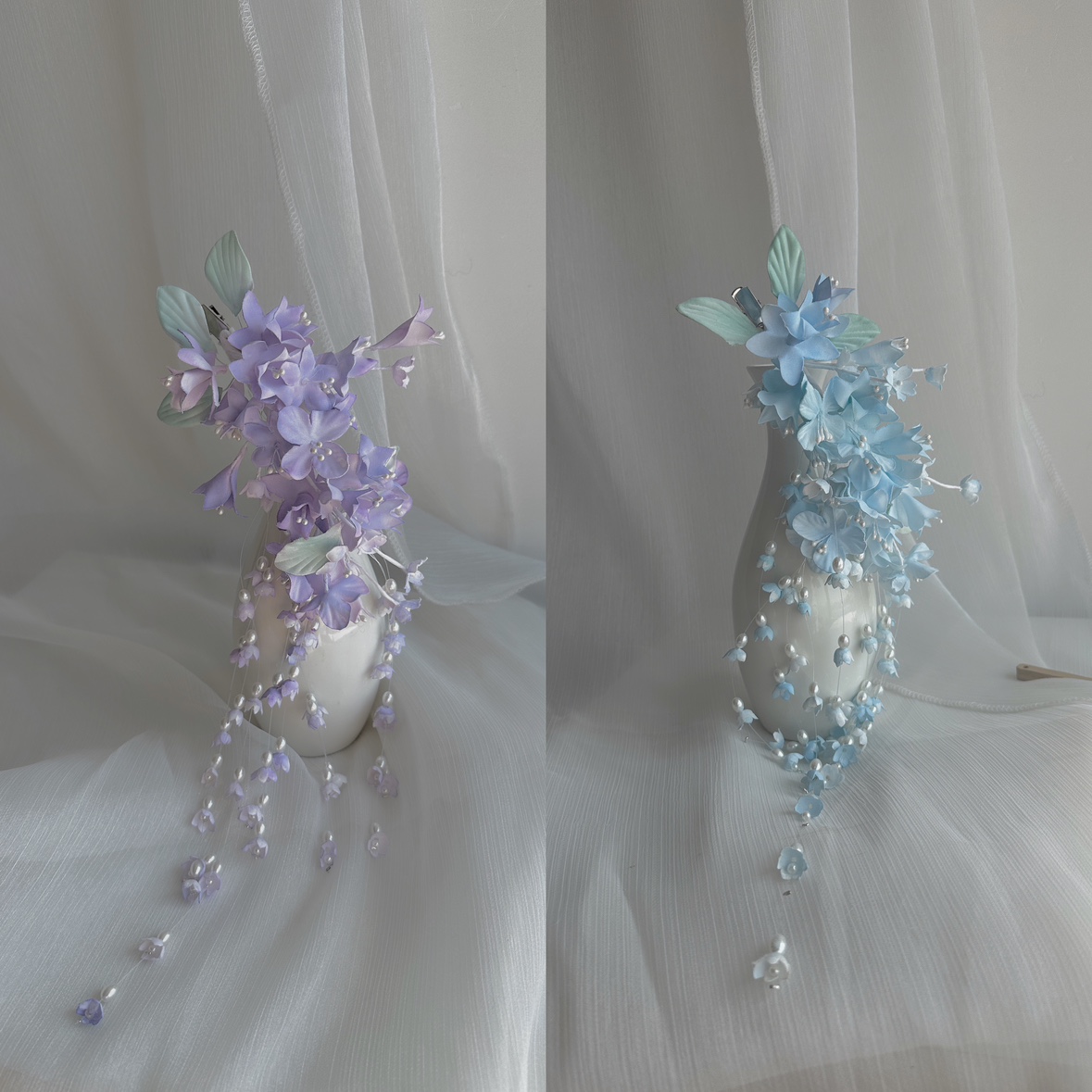 原创 胭月 烫花软簪古风汉服头饰烫花仙气古风汉服配饰