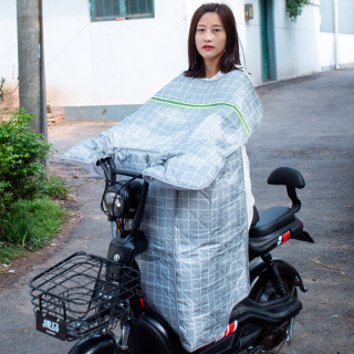 电动摩托车挡风被春秋四季遮阳夏季薄款电瓶车防雨防水电车防晒罩