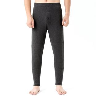 高RVL打底男士 中腰老年人保暖裤 秋裤 绒加厚棉毛裤 男 加裤 秋冬羊裤