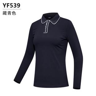 高尔夫女装 秋冬高季 弹服设装 上衣暗扣计运动恤 韩版 长袖 衫