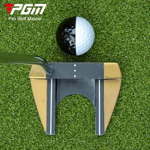 高尔夫双色二层球推练习下黑白球杆场比赛可视化滚动方向