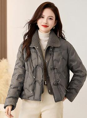 女式羽绒尚服冬季新款女装外设计感翻领时保暖鸭绒套 YXYX86200-8