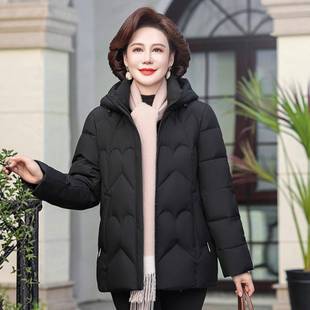 厚中年妈妈装 绒正品 新款 女外套冬季 90白92918鹅绒服 撤柜羽服短款