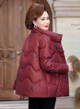 正品年撤柜2中0122-883225款冬白鹅绒羽绒服女新老大码轻薄中短款