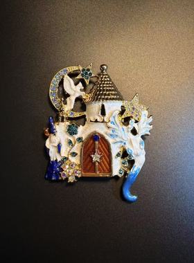 开花的橄榄 Vintage古着 Fairy Tale Brooch胸针