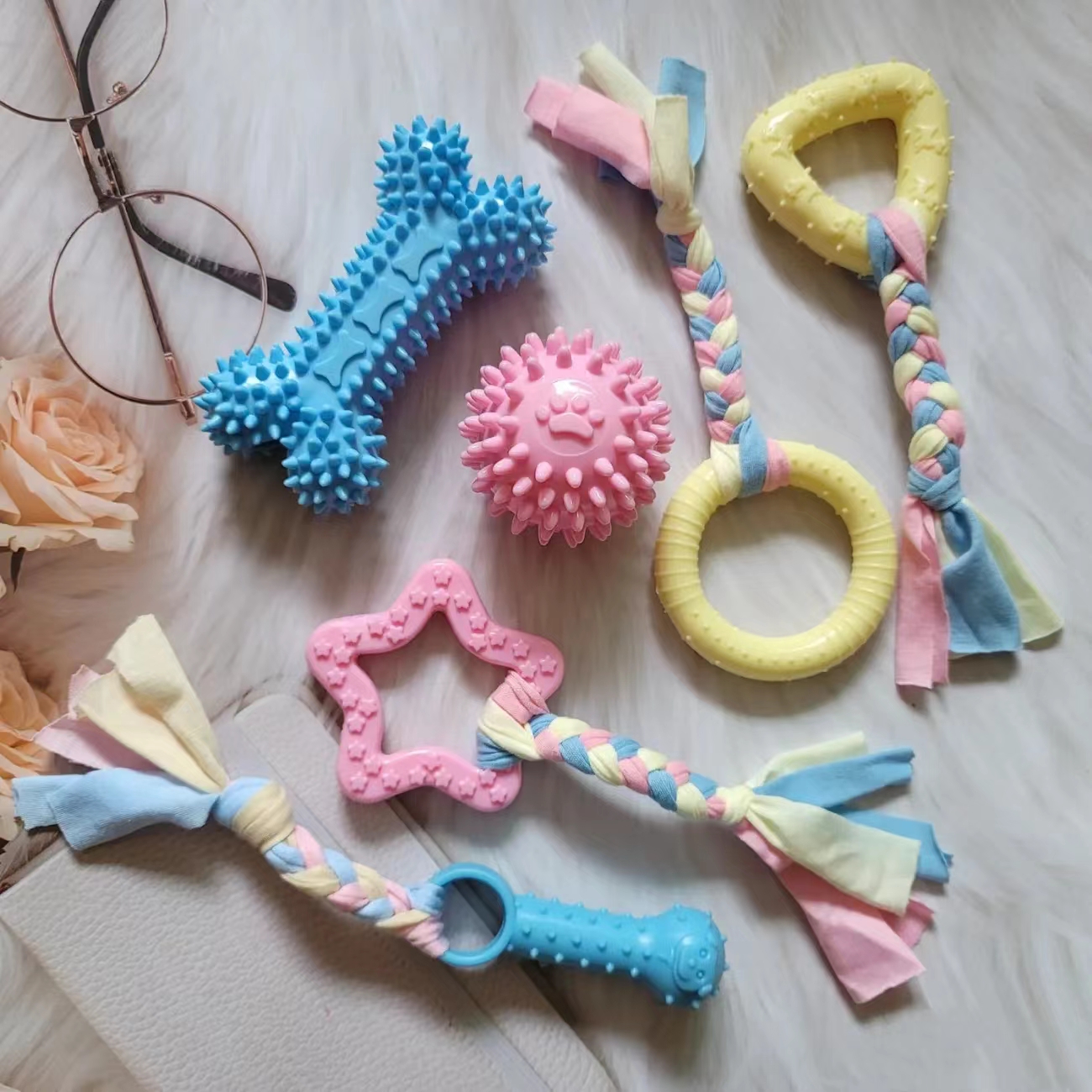 狗狗玩具耐咬磨牙解闷神器橡胶球