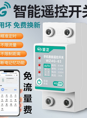 大功率水泵路灯充电广告拍定时手机4G无限远程遥控开关定时控制器