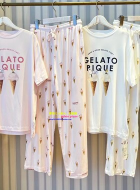 日本GP gelato pique睡衣女史努比冰淇淋莫代尔睡裙短袖家居服GP