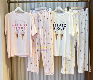 正品you gelato pique睡衣女史努比冰淇淋莫代尔睡裙短袖家居服GP