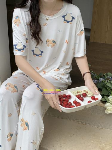 正品GP卡比兽家居卡通莫代尔睡衣