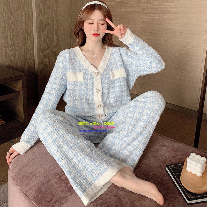 日本you gelato pique冬软绵绵睡衣女珊瑚绒小香风加绒家居服网红,女士内衣/男士内衣/家居服,睡衣/家居服套装,淘宝优惠券,粉丝福利购,淘宝优惠卷