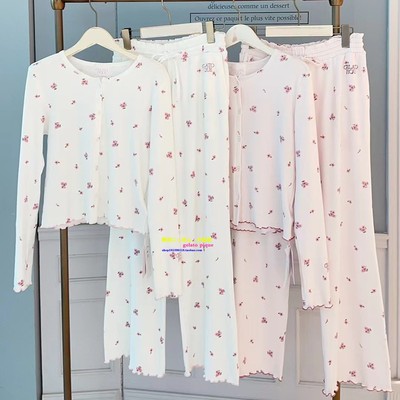 正品GP女纯棉樱花睡衣甜美圆领