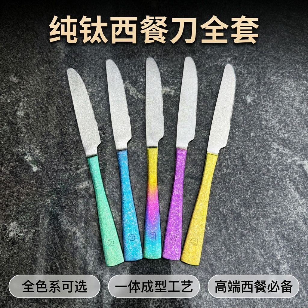 纯钛西餐刀具套装家用高档牛排刀西餐刀西餐刀西餐刀西餐刀