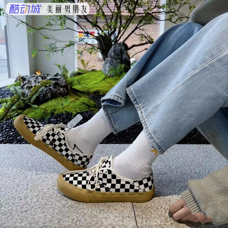 VANS范斯男女低帮棋盘格帆布鞋
