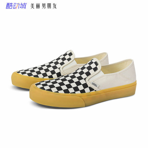 VANS范斯男女棋盘格帆布鞋生胶底