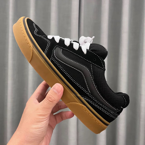 范斯VANS Caldrone 黑棕美式复古面包鞋运动男滑板鞋VN0A5JM2B9M