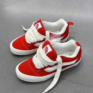 范斯VANS KNU SKOOL 蛇年经典红色低帮男女板鞋面包鞋VN000D75BOP