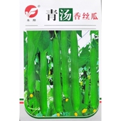 丰邦青汤丝瓜种子60 70厘米不黑清汤高产型长条水瓜种籽5克约45粒