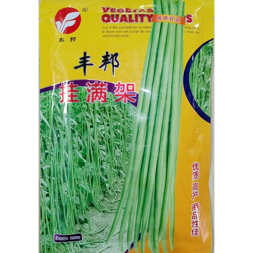 丰邦挂满架豇豆种子中早熟高产长豆角江缸豆种籽春夏秋季播200克/ - 封面
