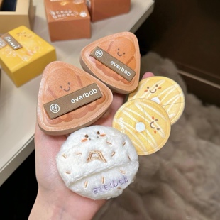 everbab胖三角气垫粉扑everab艾蓓啦everlab艾倍拉evrbab evrebab