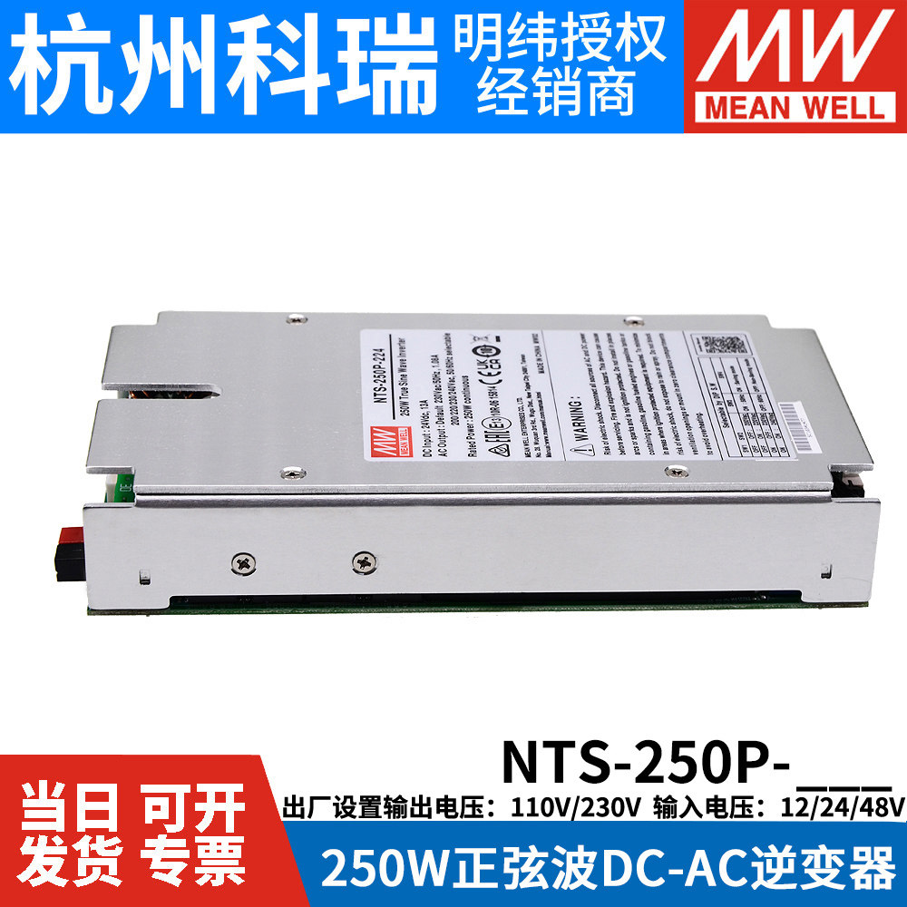 NTS-250P MEAN WELL 전력 사인파 인버터 212|224|248|112|124|148 12V24V48