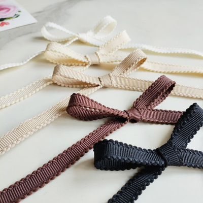 高级棕色系列丝带波浪边织带