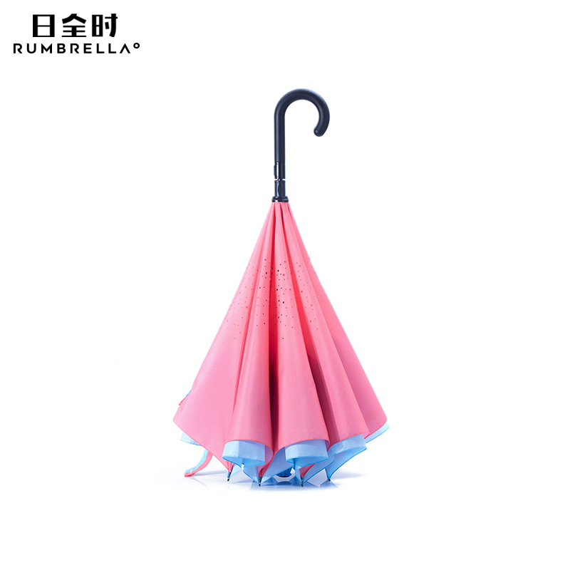 日全时渐变色直柄反向伞