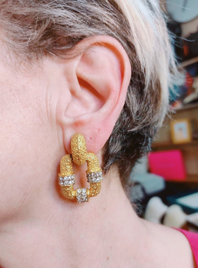 欧美2025新款耳环时尚个性夸张饰品轻奢高级感首饰小众设计耳饰女