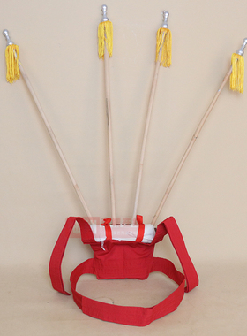 戏曲舞台演出京剧越剧戏剧武生女靠大靠配件支架杆子 靠旗杆旗架