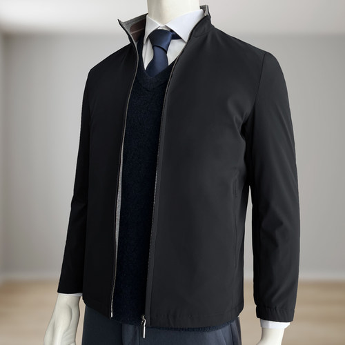 范帝尼23冬季商务绅士男装立领羽绒服商务休闲外套2366091