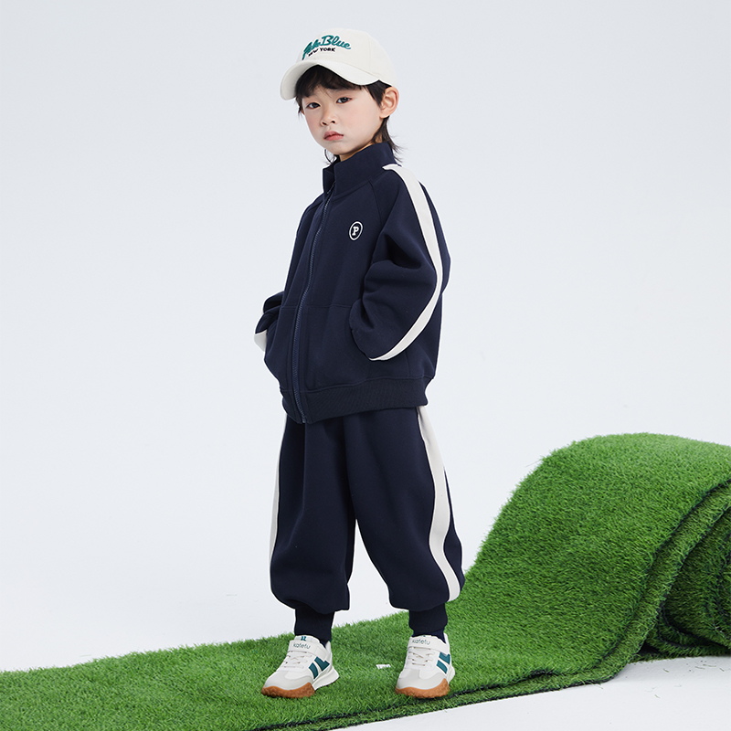 儿童秋装男童秋季套装运动衣服2025新款中小童男孩童装潮帅气时髦