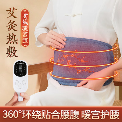电加热艾灸热敷包腰腹部暖宫艾绒宝袋暖手护腰带肚子全身可用正品