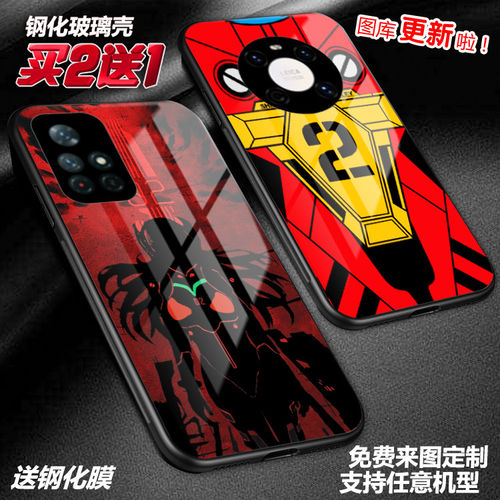 EVA福音战士明日香适用opporeno141312reno78红米15小米17note10一加玻璃定制手机壳华硕ROG9 8谷歌HTC中兴