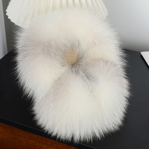 韩版真狐狸毛皮草耳罩可爱毛绒护耳耳捂子保暖毛毛耳包防冻耳套女