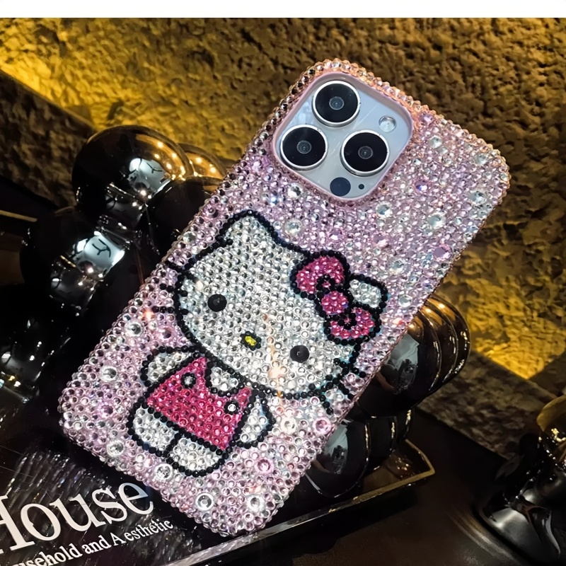 懒懒同款成品DIY贴钻iPhone17pro16苹果系列华为Pura70手机壳KT猫