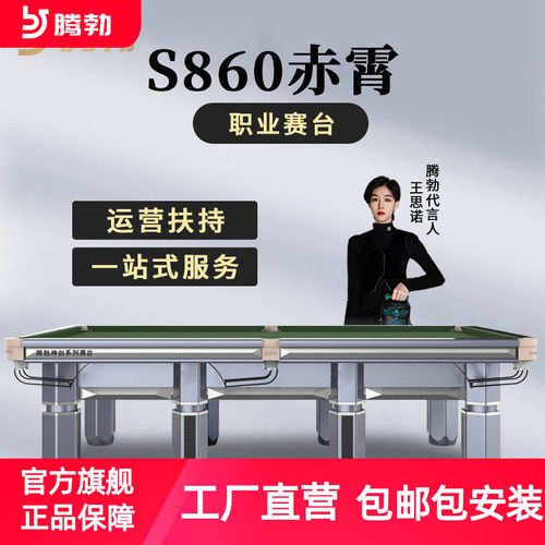 腾勃线上中式斯诺克高弹台球桌
