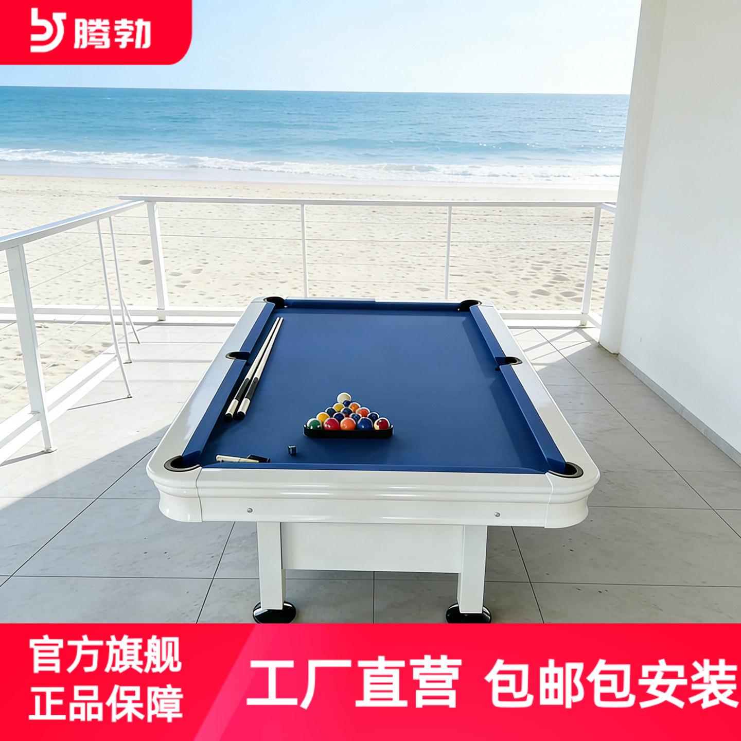 腾勃室外台球桌标准型乒乓球桌图片