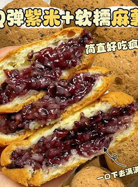 五黑紫米麻薯面包紫米奶酪面包紫米夹心面包爆浆零食代餐早餐整箱