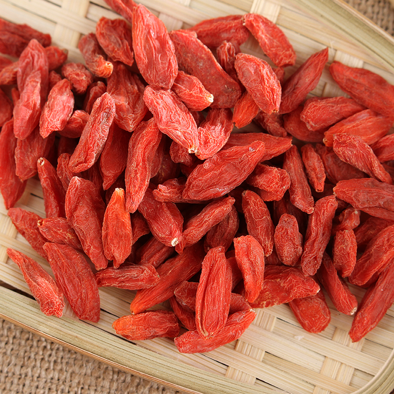 新货宁夏中粒红枸杞泡水熬粥炖肉无添加250克