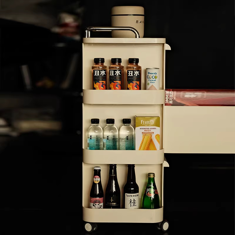 客厅零食置物架轻奢收纳柜小推车